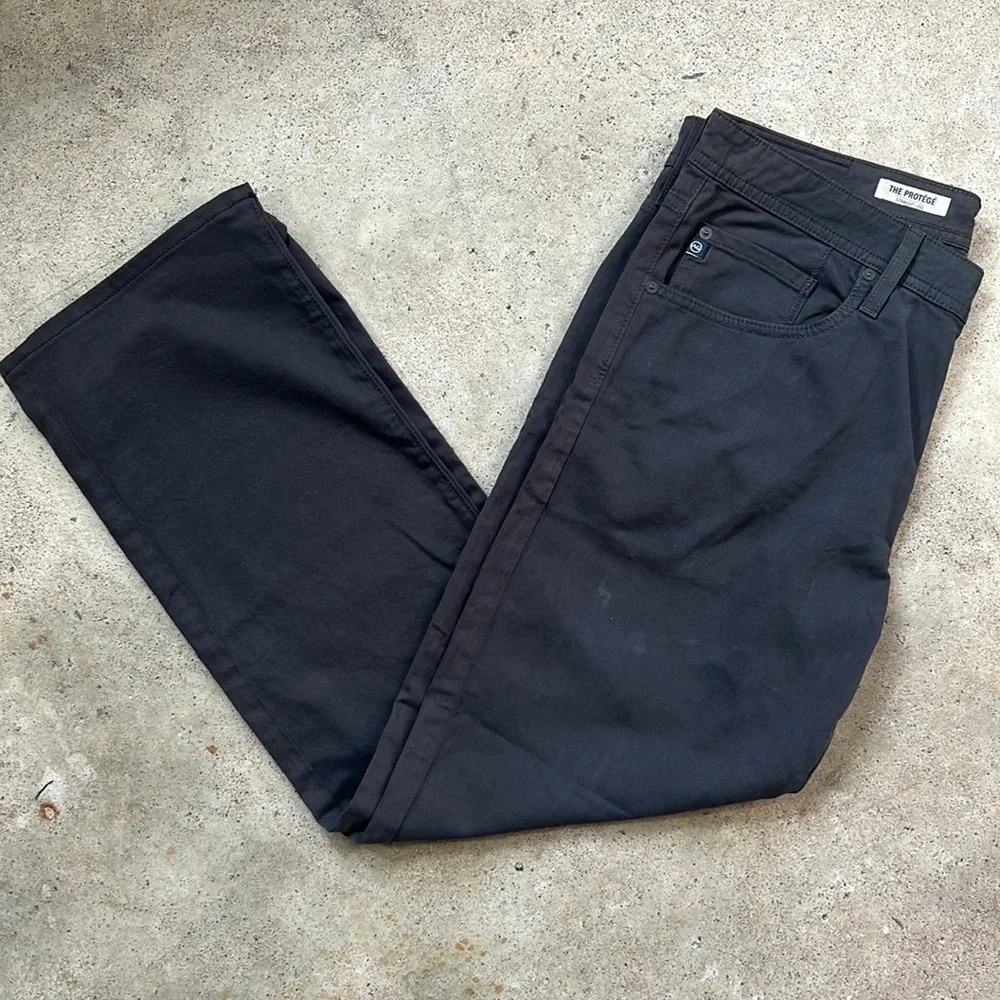 AG Adriano Goldschmied The Protege Straight Leg Jeans in Dark Gray Size 34x34